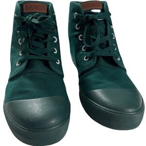 BANGS High-Top Canvas Sneakers Men's 8.5 / Women's 10 Green Indie